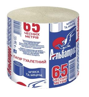 Папір туалетний Альбатрос, 60 м, 1 шт