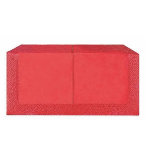 Серветки паперові Дабл Пак інтенсив "Червоні", 33х33 см, 2 шари, 200 аркушів/уп