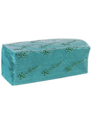 Рушник паперовий Кохавинка зелений, V збирання, 170 шт/уп