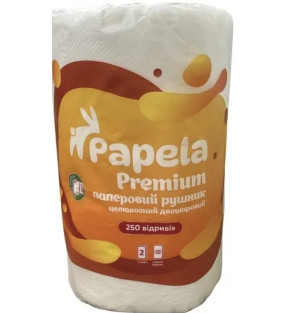 Паперові рушники Papela Premium 250 листів двошарові